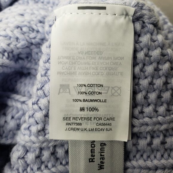 NWT J Crew Sz XXS Chunky Cable Knit Sweater, Lilac (1295 - Picture 7 of 7